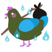 A olive and sky chicken