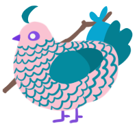 Magic Conch Shell, a rose and sea chicken with a lace pattern