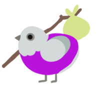 A amethyst and silver chicken with a head pattern