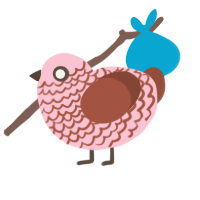 A rose and russet chicken with a lace pattern
