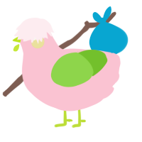 A rose and grass chicken