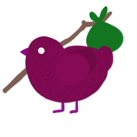 A wine chicken with a lace pattern