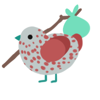 A silver and red chicken with a speckle pattern