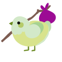 A lemon and gluppy chicken with a head pattern