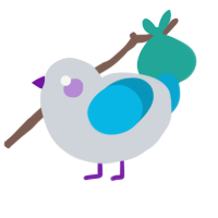 A mist and cerulean chicken