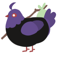 A sable and overcast chicken with a head pattern