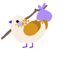 A cream and ochre chicken with a neck-speckle pattern