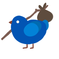 A ultramarine and sapphire chicken
