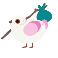 A white and pink chicken with a neck-band pattern