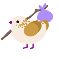 A cream and gold chicken with a neck-speckle pattern