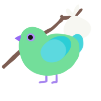 A spring and aqua chicken