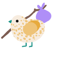 A cream and honey chicken with a speckle pattern