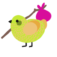 A lime and honey chicken with a lace pattern