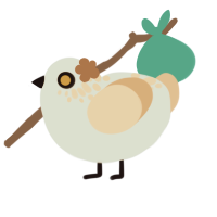 A mist and beige chicken with a neck-speckle pattern