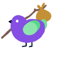A blurple and spring chicken