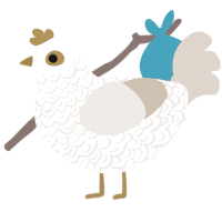 空き家, a rose and beige chicken with a double-lace pattern