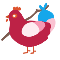 cherry, a crimson and rose chicken