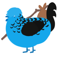 GetInto Hypnosis Mic, a sky and black chicken with a half-lace pattern