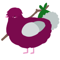 A wine and silver chicken