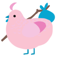 (unnamed), a rose and pink chicken with a half-lace pattern