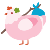 my worm, a rose chicken with a head pattern