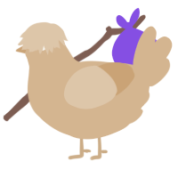 Cafe au Lait, a beige chicken