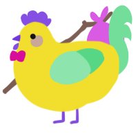 plastic toy, a yellow and spring chicken