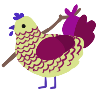 A lemon and wine chicken with a lace pattern