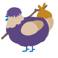A overcast and beige chicken with a head pattern