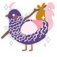A overcast and rose chicken with a lace pattern