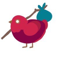 Candy Apple, a maroon and crimson chicken with a head pattern