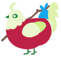 (unnamed), a crimson and apple chicken with a head pattern