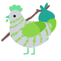 (unnamed), a mist and grass chicken with a bar pattern