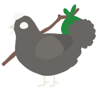 A grey chicken