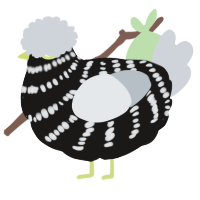 A sable and mist chicken with a bar pattern
