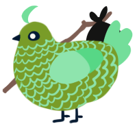 A chartreuse and spring chicken with a lace pattern