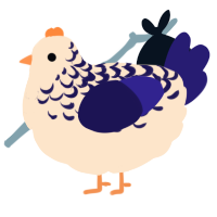 A tumblr and lemon chicken with a half-lace pattern