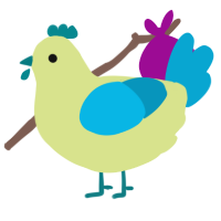 A lemon and cerulean chicken