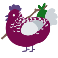 (unnamed), a wine and mist chicken with a half-lace pattern