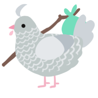 A silver and mist chicken with a lace pattern