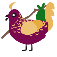 Merlot, a wine and honey chicken with a half-lace pattern
