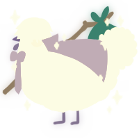 A white chicken with a lace pattern