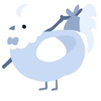 A pink and rose chicken with a head pattern