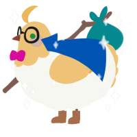 A white and honey chicken with a head pattern