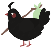 A sable chicken with a bar pattern