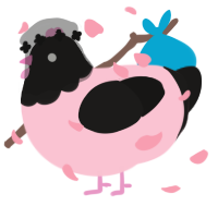 A rose and sable chicken with a head pattern