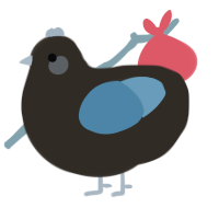 A mist and brown chicken