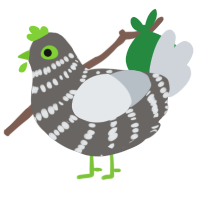 A grey and mist chicken with a bar pattern