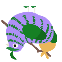 Jolly Rancher, a lilac and leaf chicken with a bar pattern