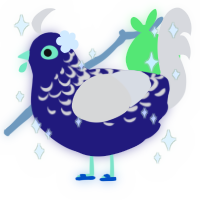 A lemon and tumblr chicken with a half-lace pattern